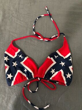 Rebel flag bikini top size XL